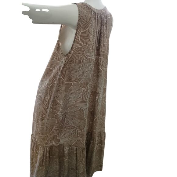 Prologue Womens Size XL Flowy Boho Summer Ruffled Resort Maxi Casual Beach Dress - Picture 4 of 12